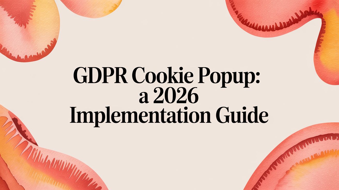 GDPR Cookie Popup: A 2026 Implementation Guide